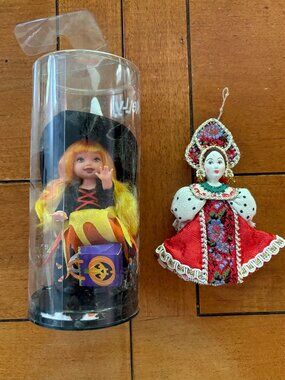 NWOT: Set of 2: KELLY doll (Barbie's younger sister) and one doll ornament.